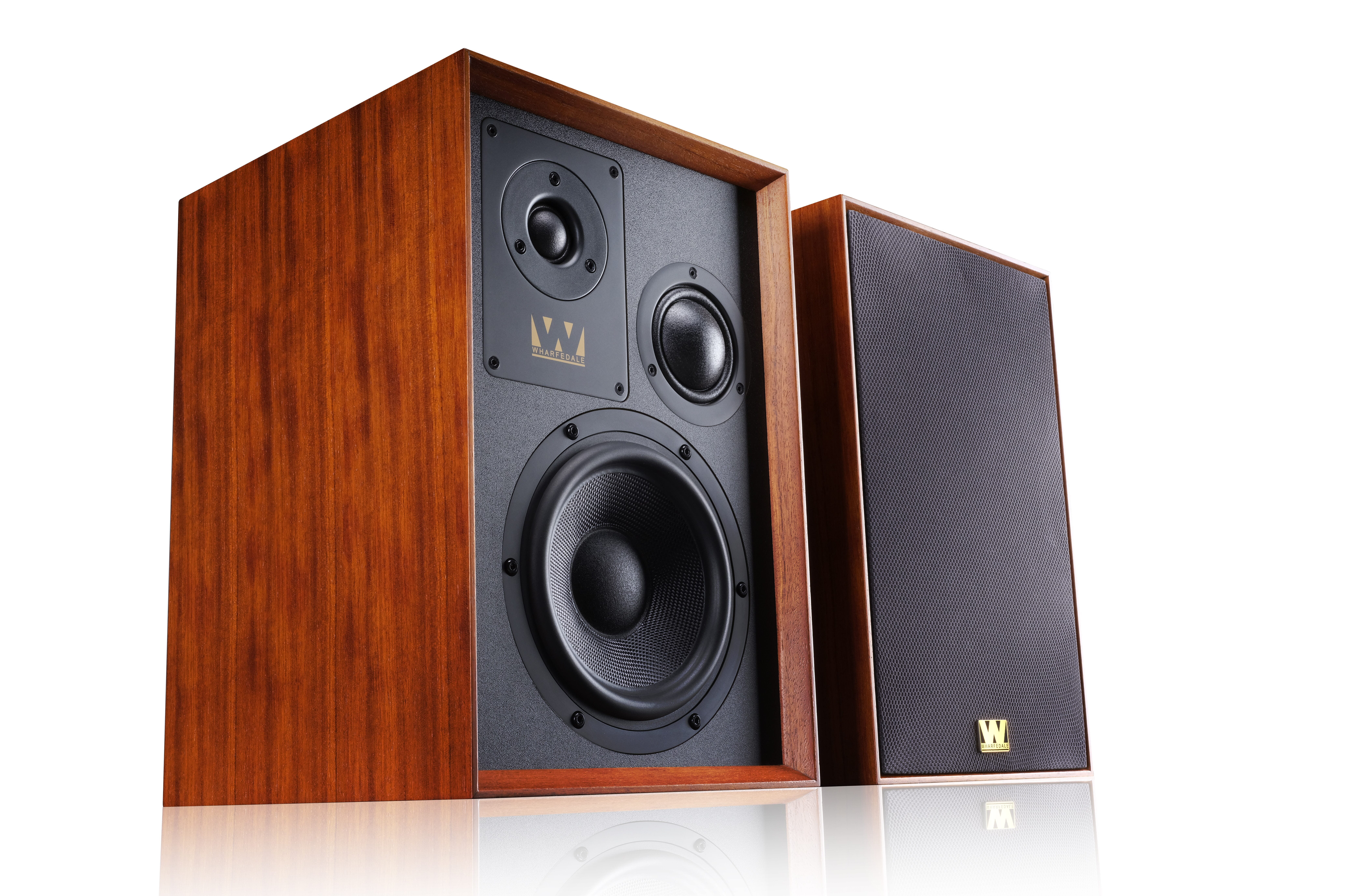Wharfedale - Super Denton Bookshelf Speakers (Red Mahogany, Pair